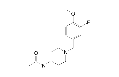 1-(3-Fluoro-4-methoxybenzyl)-4-piperidinylamine, N-acetyl-