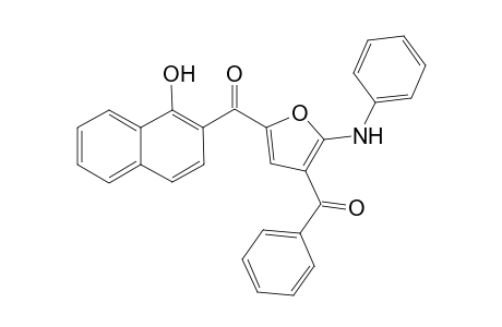 2-{[4-Benzoyl-5-(phenylamino)furan-2-yl]carbonyl}naphthalen-1-ol