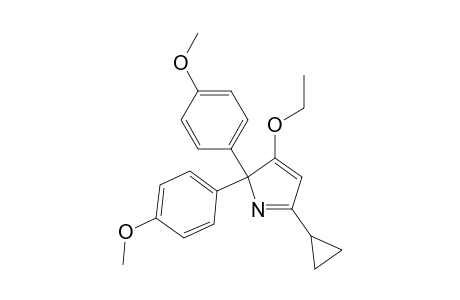 3-Ethoxy-2,2-bis(4'-methoxyphenyl)-5-cyclopropyl-2H-pyrrole