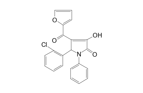 1,5-Dihydropyrrol-2-one, 5-(2-chlorophenyl)-4-(furan-2-carbonyl)-3-hydroxy-1-phenyl-