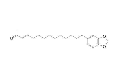 2-OXO-14-(3',4'-METHYLENEDIOXYPHENYL)-TRANS-3-TETRADECENE