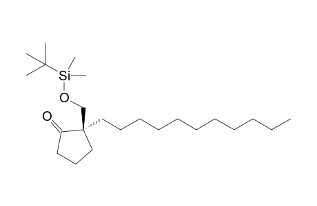 2-[(t-Butyldimethylsilyloxy)methyl]-2-undecylcyclopentan-1-one