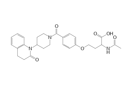2-Acetylamino-4-[[4-[4-(3,4-dihydro-2-oxo-1H-quinolin-1-yl)-1-piperidyl]carbonyl]phenoxy]butyric acid