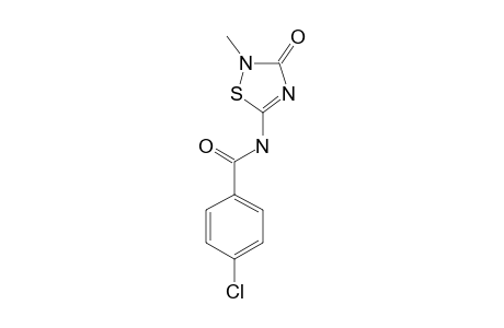4-chloro-N-(3-keto-2-methyl-1,2,4-thiadiazol-5-yl)benzamide