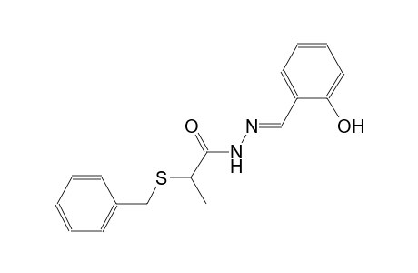 propanoic acid, 2-[(phenylmethyl)thio]-, 2-[(E)-(2-hydroxyphenyl)methylidene]hydrazide