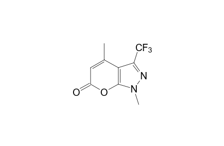 1.4-dimethyl-3-(trifluoromethyl)pyrano[2,3-c]pyrazol-6(1H)-one