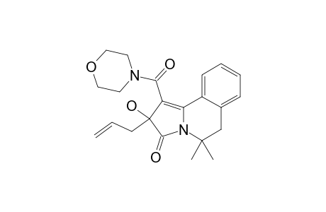 2-ALLYL-2-OXY-3-OXO-5,5-DIMETHYL-1-MORPHOLINOCARBONYL-2,3,5,6-TETRAHYDROPYRROLO-[2.1-A]-ISOQUINOLINE