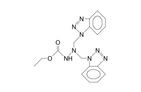 1,1-Bis(benzotriazol-1-yl-methyl)-2-ethoxycarbon yl-hydrazine