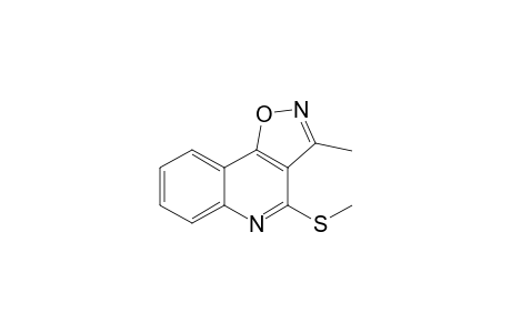 3-Methyl-4-methylsulfanylisoxazolo[4,5-c]quinoline