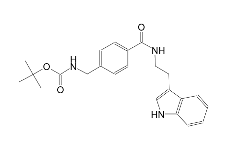 carbamic acid, [[4-[[[2-(1H-indol-3-yl)ethyl]amino]carbonyl]phenyl]methyl]-, 1,1-dimethylethyl ester