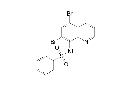 N-(5,7-dibromo-8-quinolinyl)benzenesulfonamide