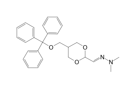 N,N-Dimethyl-N'-{[4'-(trityloxymethyl)-1',3'-dioxacyclohex-2'-yl]methylene}hydrazone