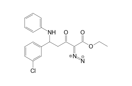 Ethyl 5-(3-chlorophenyl)-2-diazo-3-oxo-5-(phenylamino)pentanoate