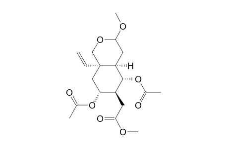 5.alpha.,7.alpha.-diacetoxy-3-methoxy-6.beta.-methoxy carbonylmethyl-8a.alpha.vinyl-4a.alpha.-perhydro isochromane