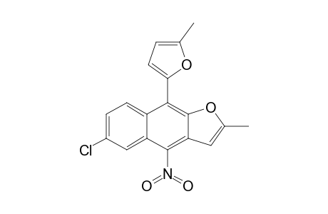6-Chloro-2-methyl-9-(5-methyl-2-furyl)-4-nitronaphtho[2,3-b]furan