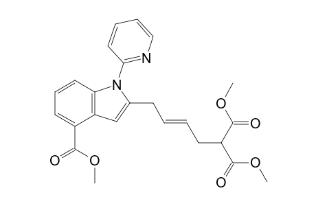 Dimethyl (E)-2-{4-[4-(methoxycarbonyl)-1-(pyridin-2-yl)-1H-indol-2-yl] but-2-en-1-yl}malonate