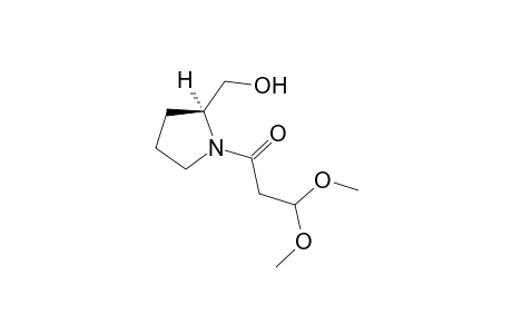 1-[(2S)-2-(hydroxymethyl)-1-pyrrolidinyl]-3,3-dimethoxy-1-propanone