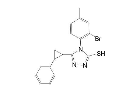 4-(2-bromo-4-methylphenyl)-5-[(1R,2R)-2-phenylcyclopropyl]-4H-1,2,4-triazol-3-yl hydrosulfide