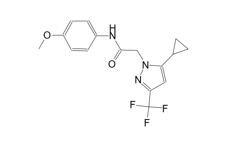 2-[5-cyclopropyl-3-(trifluoromethyl)-1H-pyrazol-1-yl]-N-(4-methoxyphenyl)acetamide