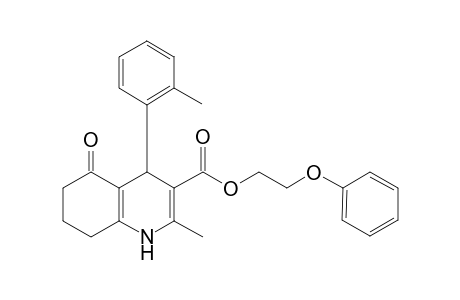 2-Methyl-4-(2-methylphenyl)-5-oxo-4,6,7,8-tetrahydro-1H-quinoline-3-carboxylic acid 2-phenoxyethyl ester