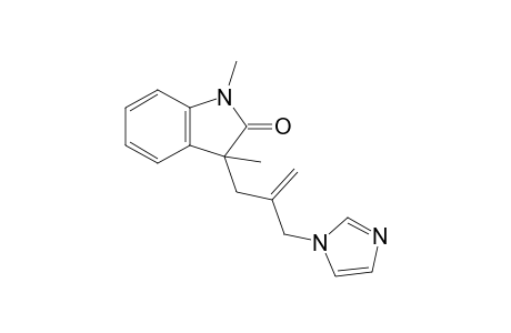 1,3-Dimethyl-3-[3-(imidazol-1-yl)-2-methylenepropyl]-2,3-dihydro-1H-indole-2-one
