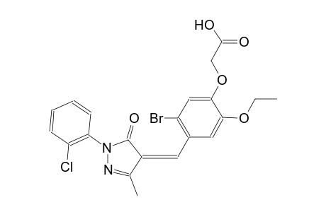 (5-bromo-4-{(Z)-[1-(2-chlorophenyl)-3-methyl-5-oxo-1,5-dihydro-4H-pyrazol-4-ylidene]methyl}-2-ethoxyphenoxy)acetic acid