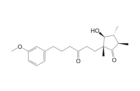 (2R,3S,4R,5R)-2-(6-m-Methoxyphenyl-3-oxohexyl)-3-hydroxy-2,4,5-trimethylcyclopentaone