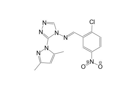 4H-1,2,4-triazol-4-amine, N-[(E)-(2-chloro-5-nitrophenyl)methylidene]-3-(3,5-dimethyl-1H-pyrazol-1-yl)-