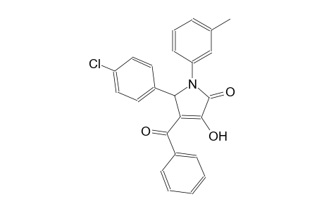 4-benzoyl-5-(4-chlorophenyl)-3-hydroxy-1-(3-methylphenyl)-1,5-dihydro-2H-pyrrol-2-one