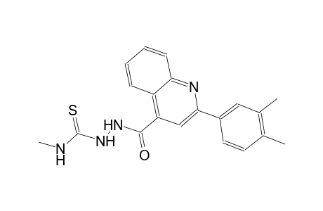 2-{[2-(3,4-dimethylphenyl)-4-quinolinyl]carbonyl}-N-methylhydrazinecarbothioamide