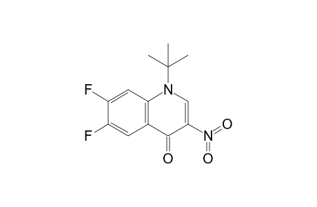 1-tert-Butyl-6,7-bis(fluoranyl)-3-nitro-quinolin-4-one