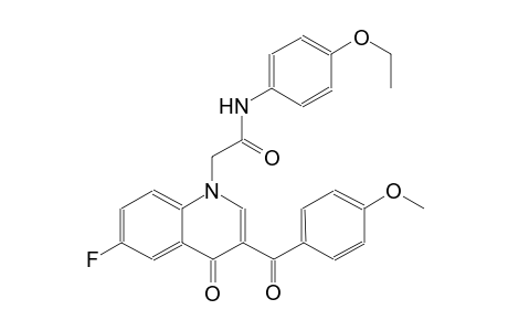 1-quinolineacetamide, N-(4-ethoxyphenyl)-6-fluoro-1,4-dihydro-3-(4-methoxybenzoyl)-4-oxo-