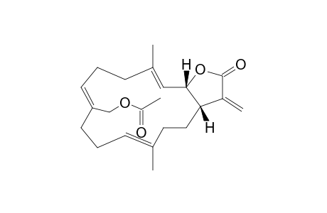 [(3aS,6E,10Z,14E,15aS)-6,14-dimethyl-3-methylene-2-oxo-3a,4,5,8,9,12,13,15a-octahydrocyclotetradeca[b]furan-10-yl]methyl acetate