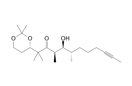 (4R,5S,6S,6'S)-2-(2,2-Dimethyl[1,3]dioxan-4-yl)-5-hydroxy-2,4,6-trimethyldodec-10-yne-3-one
