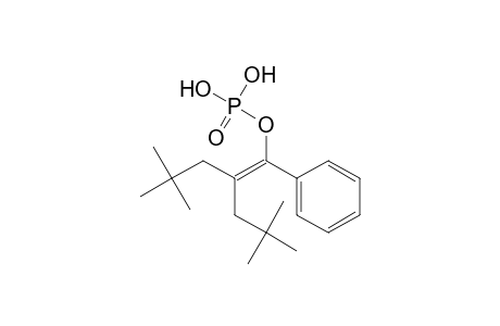 Phosphoric acid, bis(2,2-dimethylpropyl) 1-phenylethenyl ester