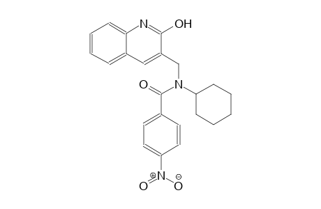 N-cyclohexyl-N-[(2-hydroxy-3-quinolinyl)methyl]-4-nitrobenzamide