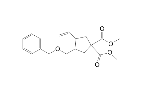 1,1-Dicarbmethoxy-3-benzyloxymethyl-3-methyl-4-vinylcyclopentane