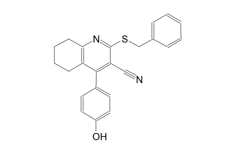 3-quinolinecarbonitrile, 5,6,7,8-tetrahydro-4-(4-hydroxyphenyl)-2-[(phenylmethyl)thio]-