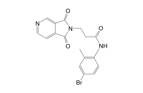 1H-pyrrolo[3,4-c]pyridine-2-propanamide, N-(4-bromo-2-methylphenyl)-2,3-dihydro-1,3-dioxo-