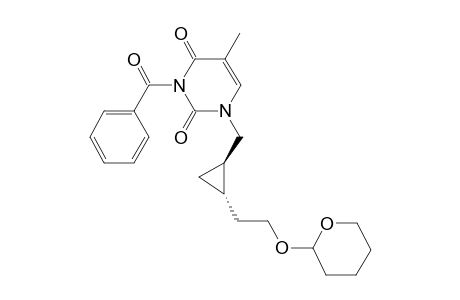 (+-)-3-Benzoyl-5-methyl-1-({(1RS,2SR)-trans-2-[2-(tetrahydro-2H-pyranyloxy)ethyl]cyclopropyl}methyl)-1,2,3,4-tetrahydro-2,4-pyrimidinedione