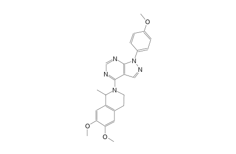 isoquinoline, 1,2,3,4-tetrahydro-6,7-dimethoxy-2-[1-(4-methoxyphenyl)-1H-pyrazolo[3,4-d]pyrimidin-4-yl]-1-methyl-
