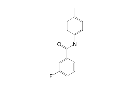 3-fluoro-N-(4-methylphenyl)benzamide