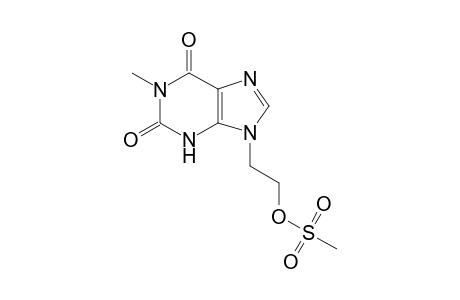 1-Methyl-9-[(2'-mesyloxy)ethy])-9H-purine-2,6(1H,3H)-dione