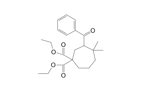 Diethyl 3-benzoyl-4,4-dimethylcycloheptane-1,1-dicarboxylate