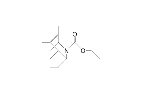 N-Ethoxycarbonyl-8,9-dimethyl-2-aza-tricyclo(4.3.1.0/3,7/)dec-8-ene