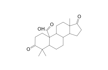 3,17-diketo-4,4,13-trimethyl-1,2,5,6,7,8,9,11,12,14,15,16-dodecahydrocyclopenta[a]phenanthrene-10-carboxylic acid