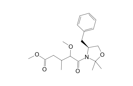(S)-4-Benzyl-3-[2-methoxy-3-methyl-4-(methoxycarbonyl)butanoyl]-2,2-dimethyloxazolidine