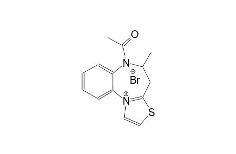 6-acetyl-5-methyl-4H,5H,6H-[1,3]thiazolo[3,2-a][1,5]benzodiazepin-11-ium bromide