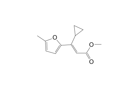 Methyl (2E)-3-cyclopropyl-3-(5-methylfuran-2-yl)prop-2-enoate