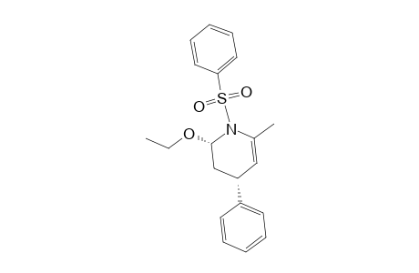 Pyridine, 2-ethoxy-1,2,3,4-tetrahydro-6-methyl-4-phenyl-1-(phenylsulfonyl)-, cis-